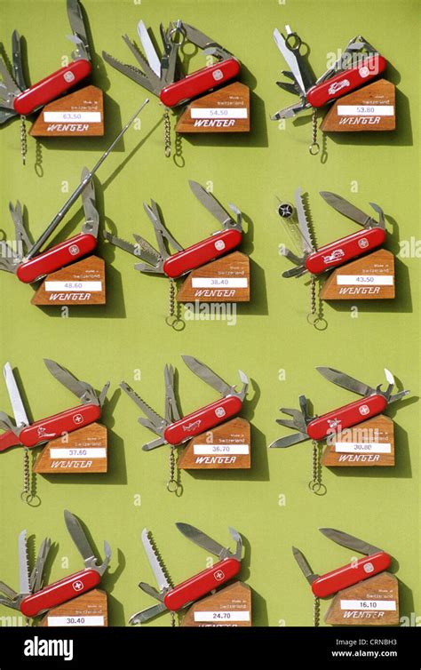 Wenger Swiss Army Knife Company Switzerland Stock Photo Alamy