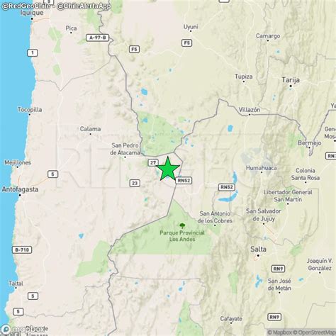 Red Geocientífica De Chile On Twitter Revisado ⚠️ Sismo De Magnitud