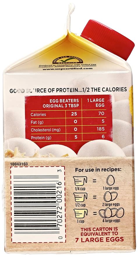 1 2 Cup Egg Beaters Nutrition Facts Blog Dandk