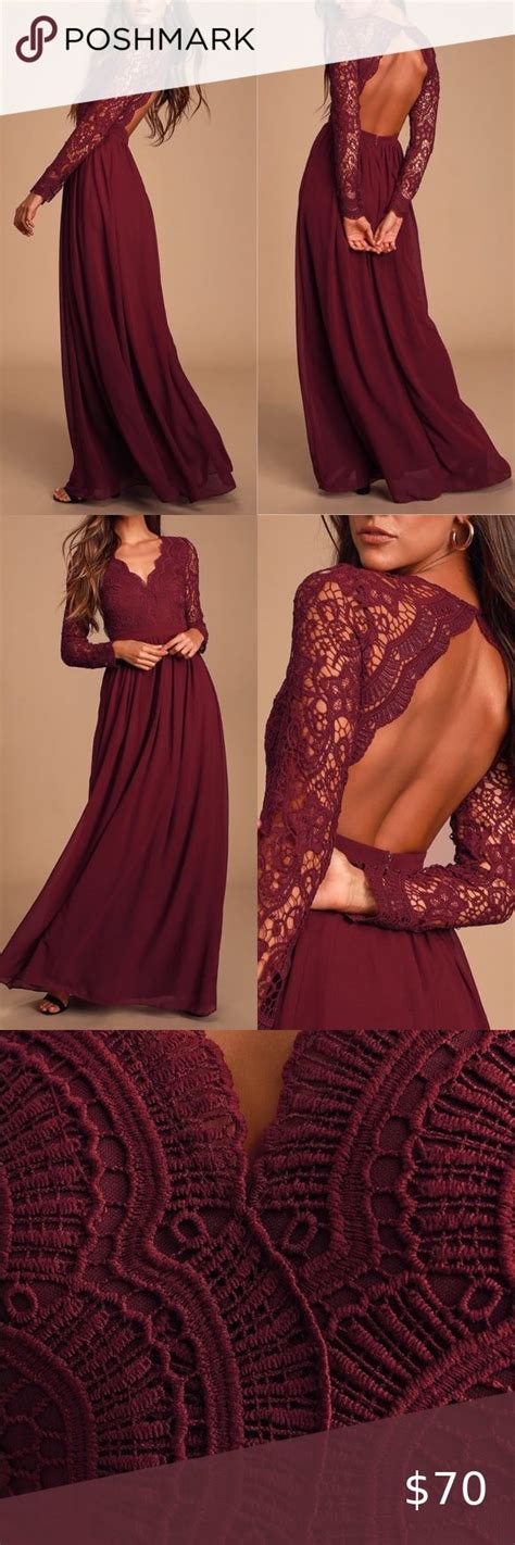 Lulus Awaken My Love Lace Long Sleeve Maxi Dress Long Sleeve Lace Maxi Dress Long Sleeve