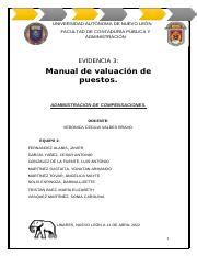 Manual De Valuaci N De Puestos Conceptos Importantes Nike Y Course