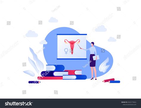 Sex Education Female Reproductive System Biology เวกเตอรสตอก ปลอดคาลขสทธ 2023175822