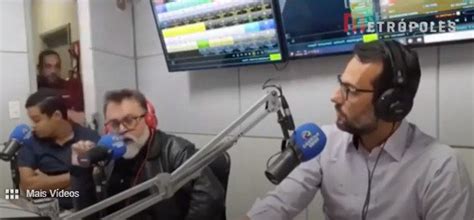 Vídeo homem invade estúdio de rádio em Goiás e agride jornalistas