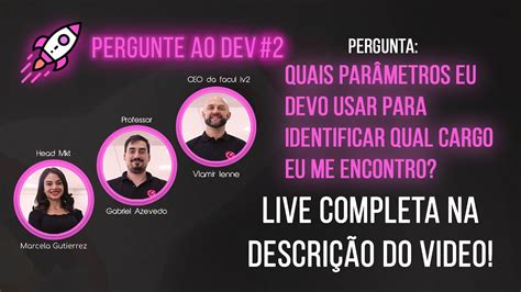 Pergunte Ao Dev Quais Par Metros Eu Devo Usar Para Identificar