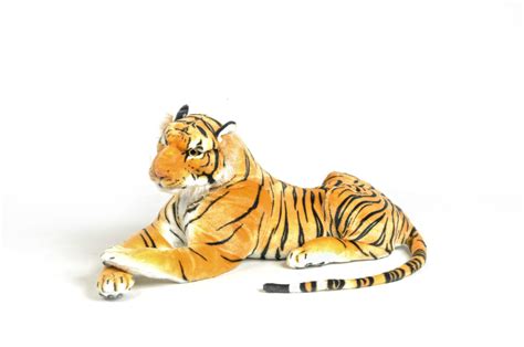 Tigre En Peluche Cm Grand Tigre Couch De Qualit Tr S Doux Et