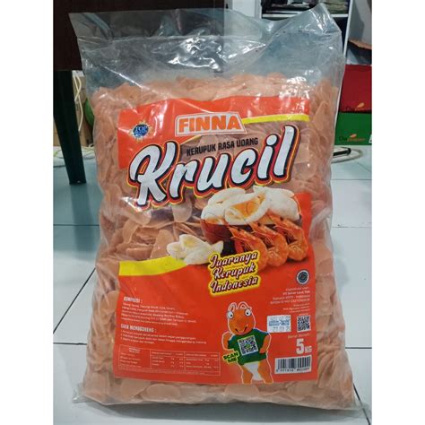 Jual REPACK KRUPUK MENTAH FINNA KRUCIL 250GR RASA UDANG Shopee