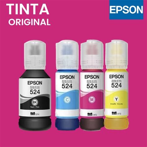 Tinta Epson Original S Rie Cores Pigmentada