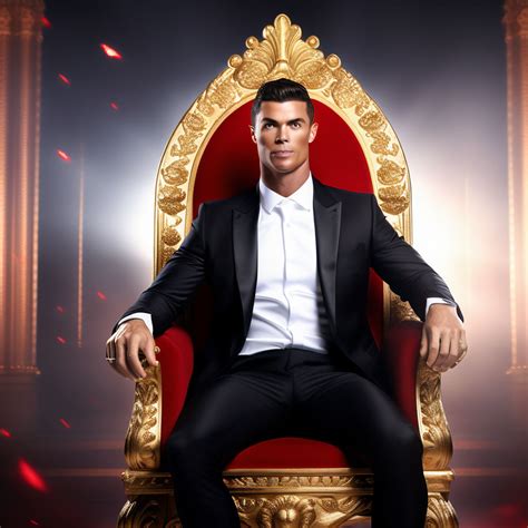 Cristiano Ronaldo dressed in a very formal black suit by Hua Wuque ...