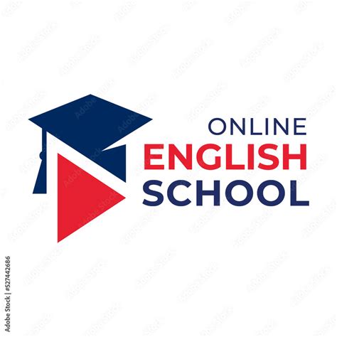 Vector logo of the English language school Stock Vector | Adobe Stock