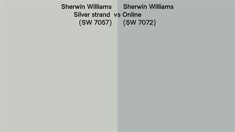 Sherwin Williams Silver Strand Vs Online Side By Side Comparison