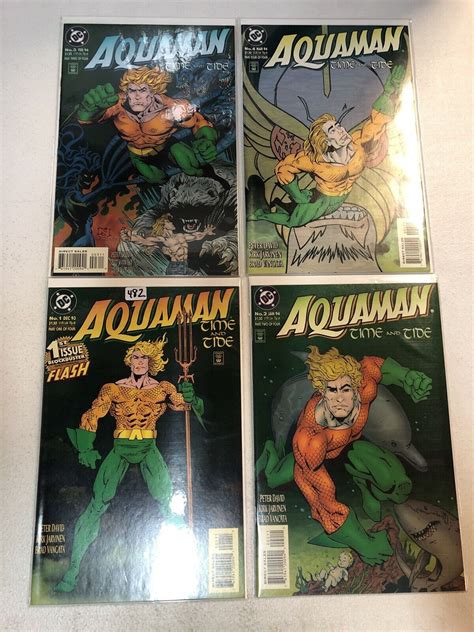 Aquaman Time And Tide 1993 1 2 3 4 1 4 Vfnm Complete Set Peter