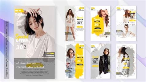 Fashion Promo Instagram Post & Stories, Video Templates - Envato Elements