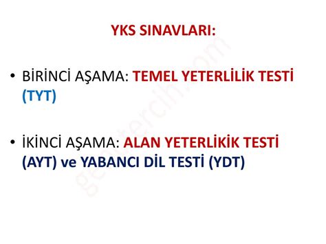 YÜKSEKÖĞRETİM KURUMLARI SINAVI ppt indir