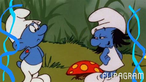 Hefty Smurf And Smurfette