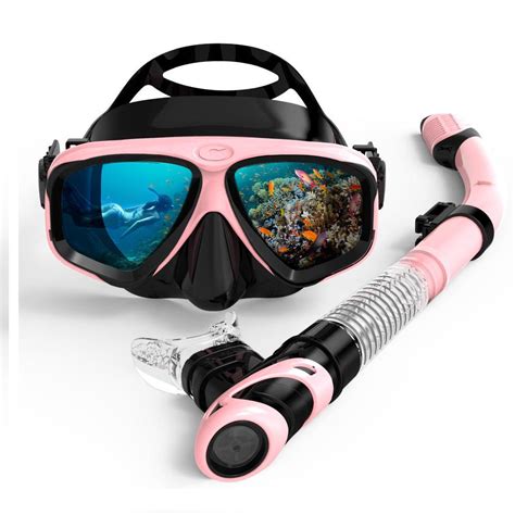 Premium Anti Fog Swim Goggles With Nose Cover Snorkel Tube Borkut