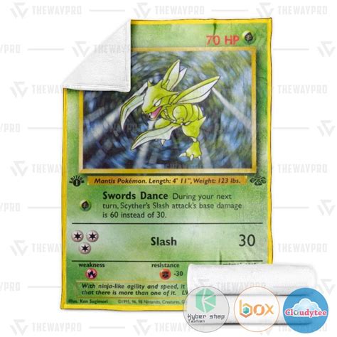 HOT Scyther St Edition Pokemon Blanket Express Your Unique Style