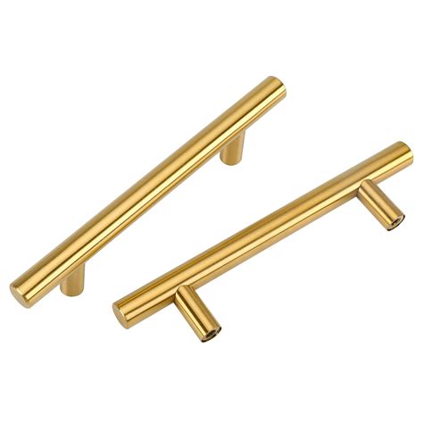 Buy Goldenwarm Pack Gold Drawer Pulls Gold Cabinet Handles Brushed