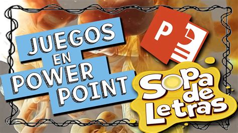 JUEGOS En POWER POINT Sopa De Letras DESCARGAR YouTube