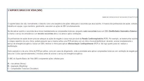 Pdf Ares Unasus Gov Br B Sico Suporte Basico De Vida Sbv O