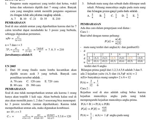 Pelajari Contoh Soal Peluang Kelas 12 Sma Dan Pembahasannya Terbaru Inilah Contoh Soal Paling Baru