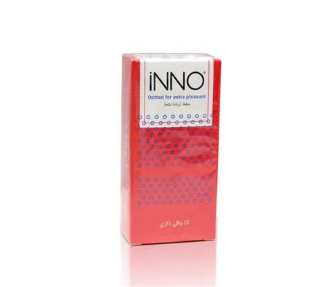 INNO CONDOM DOTTED FOR EXTRA PLEASURE 12PCS اننو واقي ذكري منقط