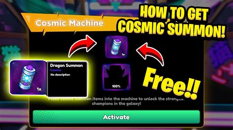 How To Get Free Cosmic Summon In Anime Champions Simulator YouTube