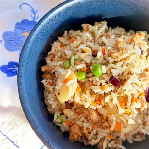 Fried Rice With Sausage Ginger The Gorgeous Spice Co