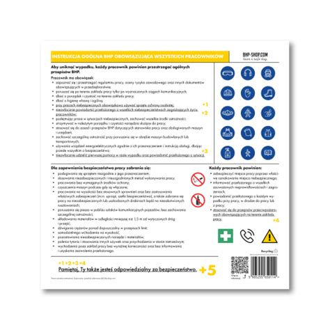 Instrukcja Og Lna Bhp Obowi Zuj Ca Wszystkich Pracownik W Esb In C