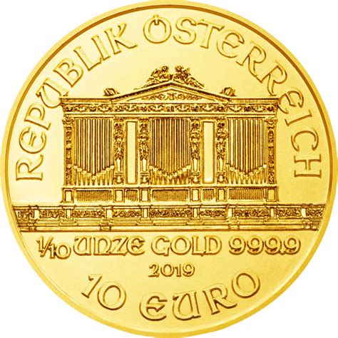 1 10 Unze Wiener Philharmoniker Gold Heubach Edelmetalle