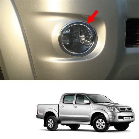 Fog Lamp Light Cover Trim Chrome For Toyota Hilux Vigo Pickup Sr