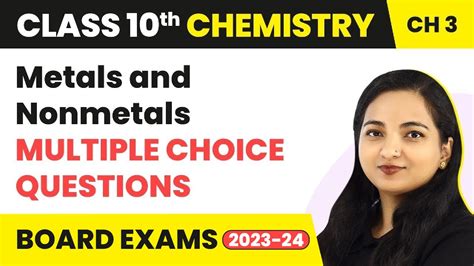 Metals And Nonmetals MCQs With Answers Class 10 Chemistry Chapter 3