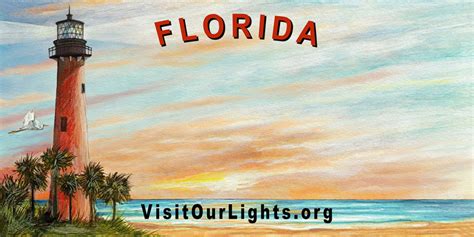 New Florida License Plate features artist rendering of Jupiter Inlet Lighthouse – available Aug ...