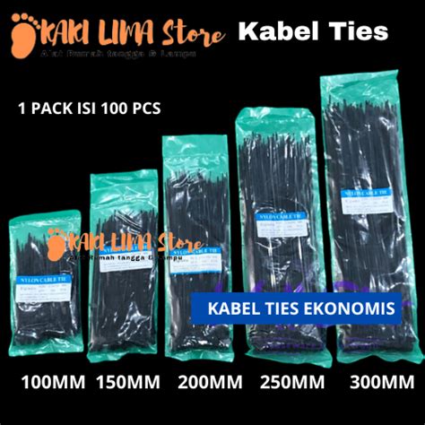 Jual Kabel Ties Hitam Cm Cm Cm Cm Cm Harga Per Pack