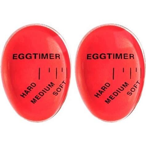 Soft Hard Boiled Egg Timer That Changes Color When Done Classice Red 2