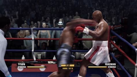 Mike Tyson Vs George Foreman Fight Night Champion Gameplay Youtube