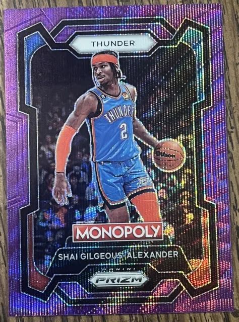 Panini Prizm Monopoly Shai Gilgeous Alexander Viola Wave Sp