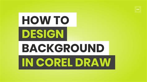 How To Create Backgrounds In Coreldraw Youtube