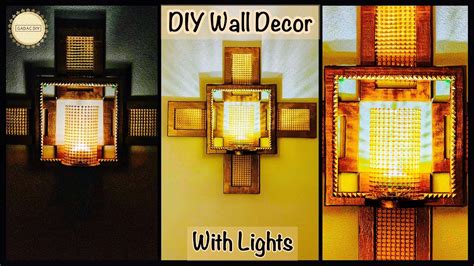 Very Unique Wall Decor With Lights Gadac Diy Diy Room Decor Craft Ideas Wall Decoration