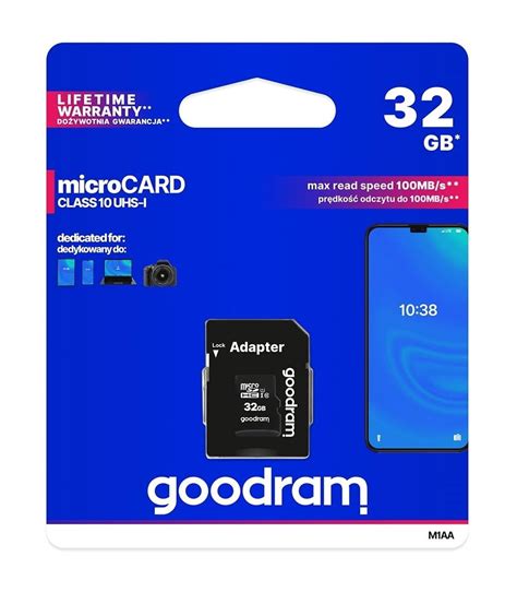 Karta Pami Ci Goodram Microsd Uhs I Gb Aze Tech