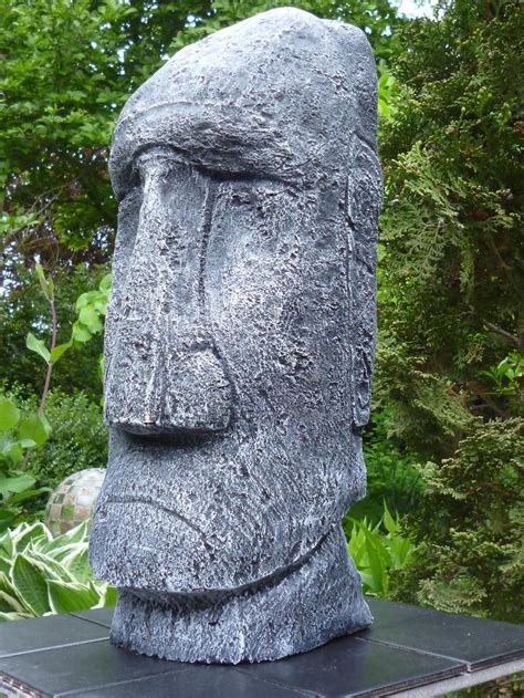 Moai Tiki Osterinsel Figur Skulptur 39 Etsy Osterinsel Figuren