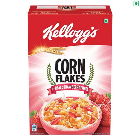 Buy Kellogg S Real Strawbery Puree Corn Flakes 250 Gm 19 Minutes