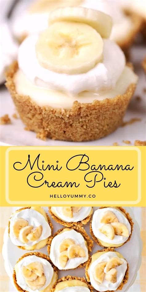 Mini Banana Cream Pies Artofit