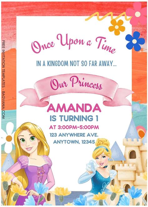 (Free Editable PDF) Garden Of Dreams Disney Princess Birthday ...