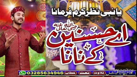 Aey Hasnain Ke Nana Muhammad Jahanzaib Qadri Youtube