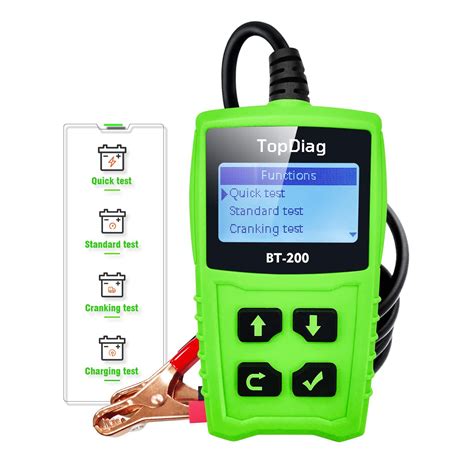 Bt200 Car Battery Tester 12v 24v Load Tester 100 2000