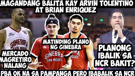 Breaking Pba News Magandang Balita Kay Tolentino At Enriquez Pba