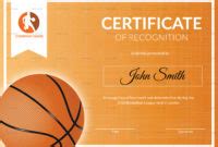 12 Basketball Awards Certificates Pdf Examples With Regard To