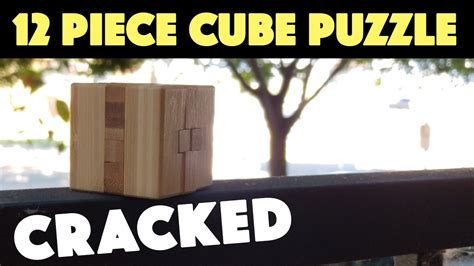 How To Solve A Piece Wooden Cube Puzzle Youtube