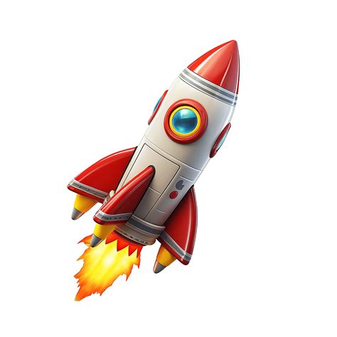 AI generated 3d Flying rocket png isolated on transparent background ...