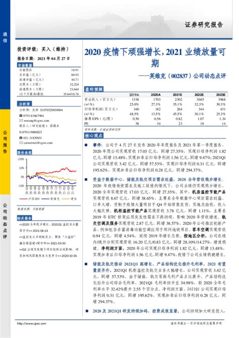 公司动态点评：2020疫情下顽强增长，2021业绩放量可期